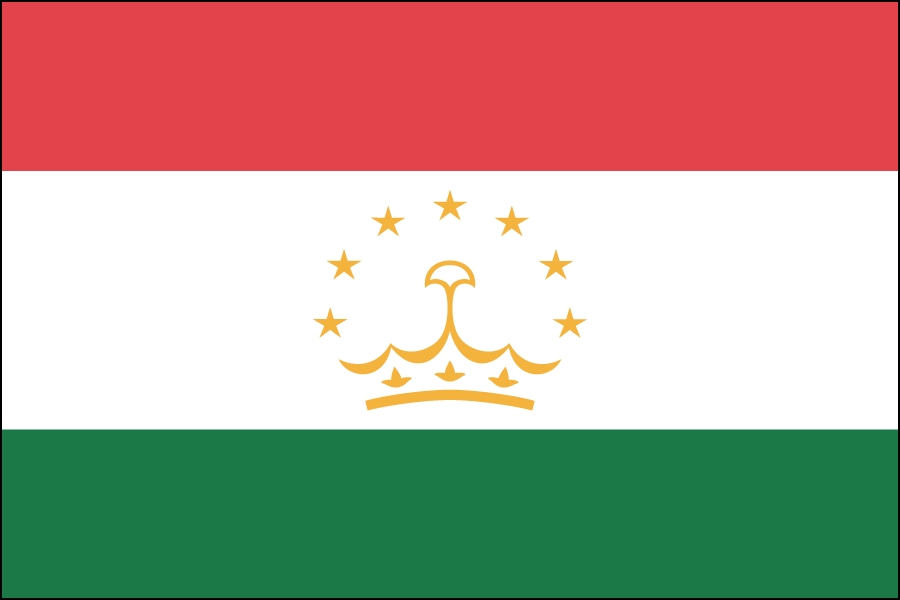 Nylon Tajikistan Flag