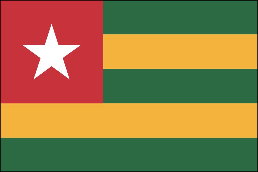 Nylon Togo Flag