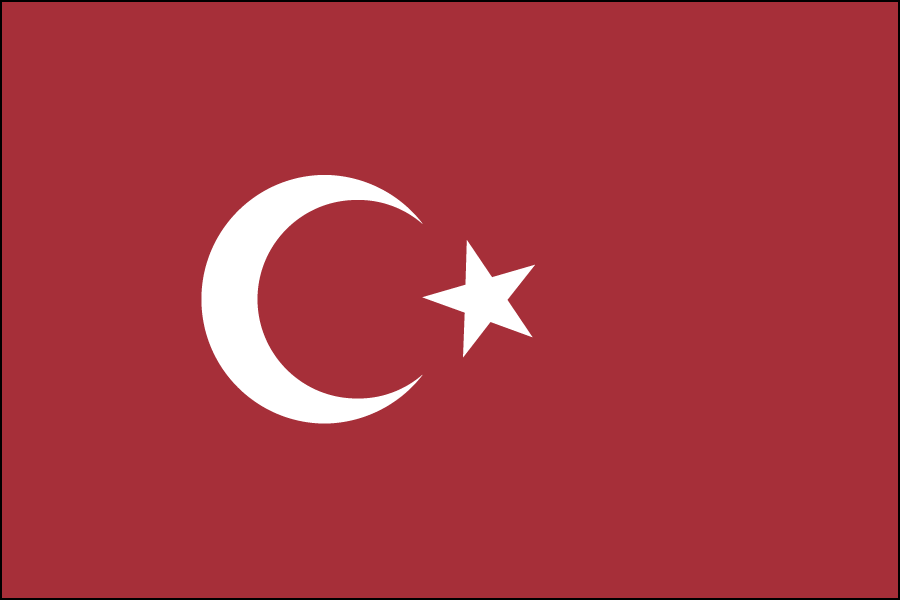 Nylon Turkey Flag