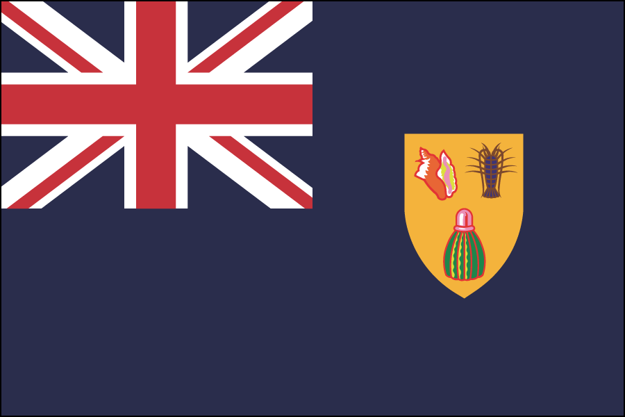 Nylon Turks Caicos Flag