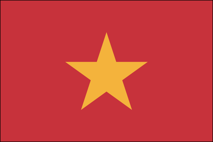 Nylon Vietnam Flag