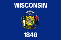 Nylon Wisconsin State Flag