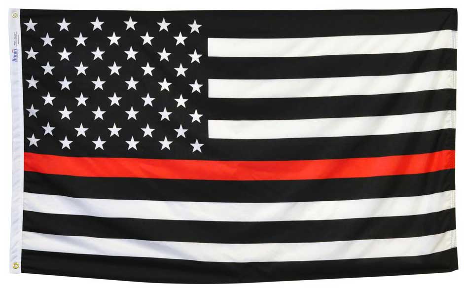 Thin Red Line Flag, 3x5\'